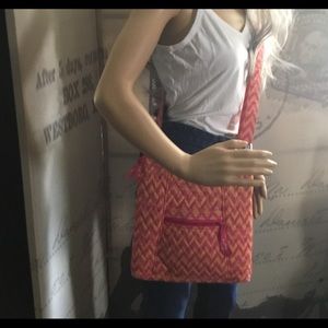 Vera Bradley crossbody messenger bag.